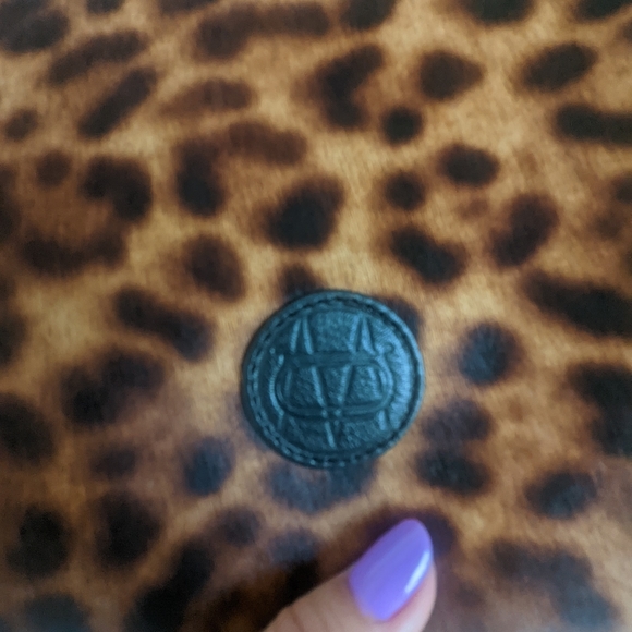 Calf hair leopard print clutch Made in Spain - Picture 2 of 5